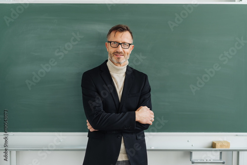 Cuadros en Lienzo Confident middle-aged male teacher or professor