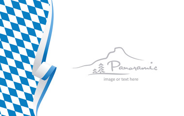 Wall Mural - Bavaria abstract flag brochure cover poster wall mural background vector