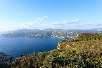 Wall Mural - Cassis view from Cape Canaille top, France