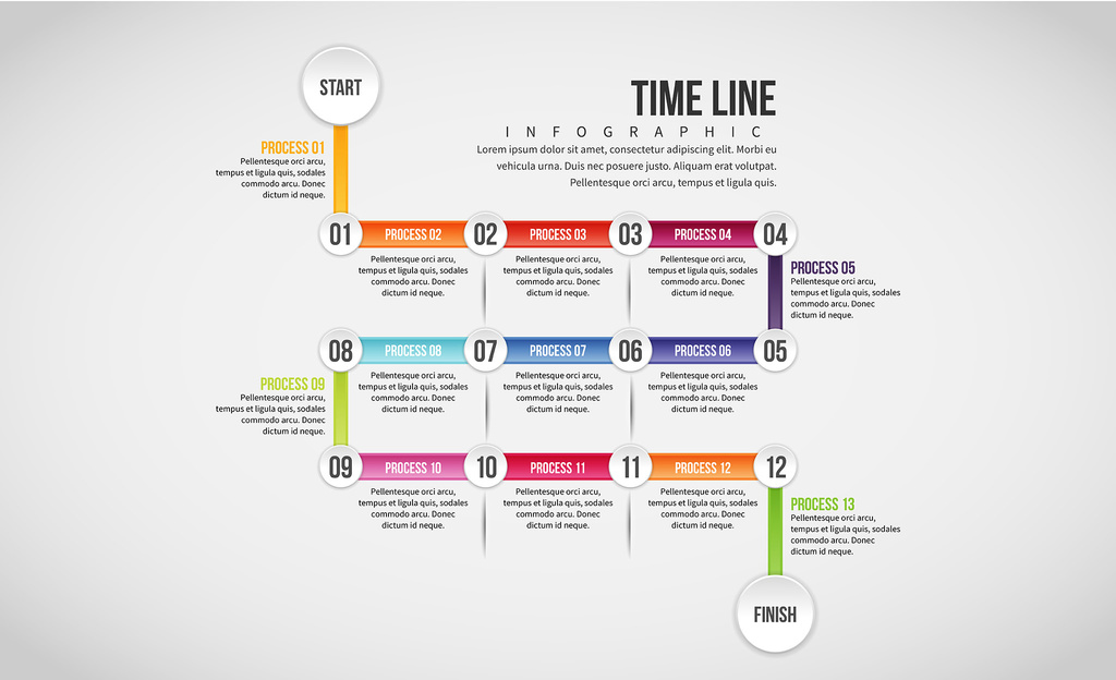 Calendar Style Timeline Infographic 1 Stock Template | Adobe Stock