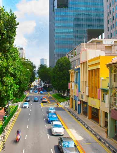Road traffic in Singapore