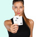 © fotofabrika - Atractive girl with  playing cards