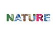 © roxxyphotos - Logo lettering Nature word - isolated over white