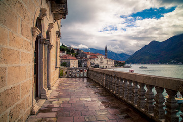 Wall Mural - balcony in perast montenegro
