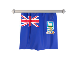 Pennant with flag of falkland islands