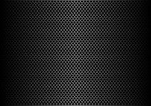 Abstract Dark Gray Circle Mesh Pattern Background Texture Vector Illustration.