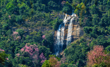 Siribhume Or Siriphum Waterfall , Famous Waterfall At Doi Inthanon National Park In Chiang Mai, Thailand. View Amazing, Asia Travel Nature.