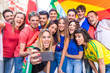 © william87 - Happy fans supporters taking a selfie all together
