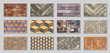 © CreativeSuburb - Collage sample of concrete paving slab for laying tracks