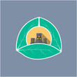 nuclear energy nuclear power plant logo icon