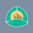 wind turbine clean energy logo