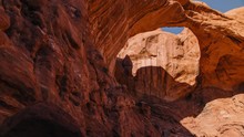 Double Arch In Arches National Park, Utah 