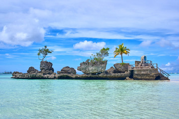 Boracay island Grotto,  Willy's Rock, - Famous and Controversial Landmark , Philippines