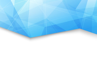 Wall Mural - modern futuristic geometrical pattern blue folder page template