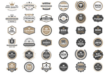 Vintage Retro Vector Logo for banner