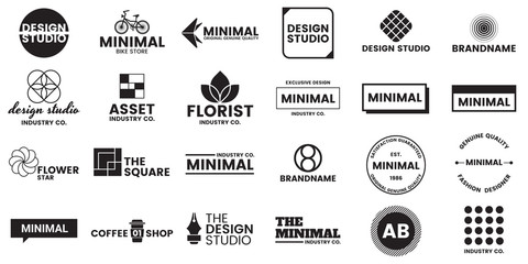 Wall Mural - minimal vector shape for banner