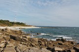 Fototapeta Las - Beg Meil coast in the bay of Concarneau in french cornwall, Brittany, France 