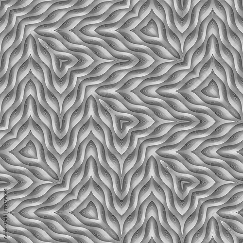 Design seamless monochrome lacy pattern © amicabel