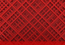 3d Rendering. Luxurious Diagonal Red Bars In Modern Geometic Pattern Wall Background