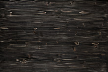 Brown, Black Painted Wood Texture As The Background.