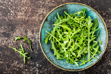 Wall Mural - fresh crunchy juicy arugula leaves