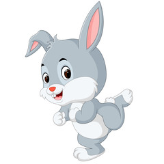 Poster - Cute baby rabbit cartoon
