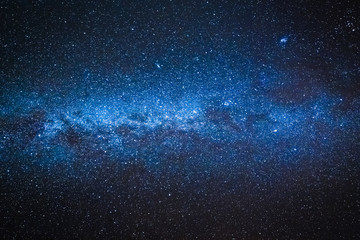 Amazing milky way with million stars at night