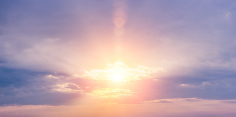 sunset in purple colors