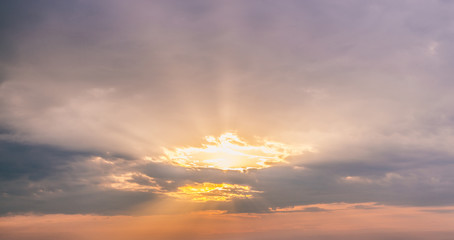 Wall Mural - Sun And Clouds