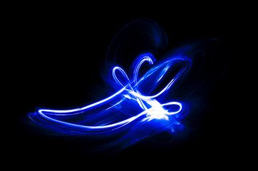 Overlay light, an abstract pattern on a dark background