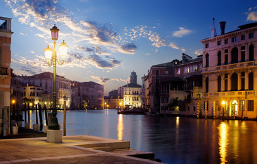 Wall Mural - Sunset over grand canal