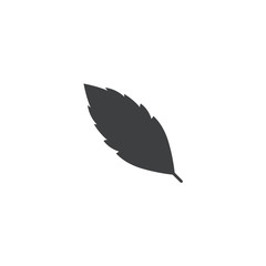 Sticker - leaf icon. sign design