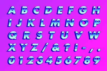 RETRO 80'S TYPE BOLD OBLIQUE