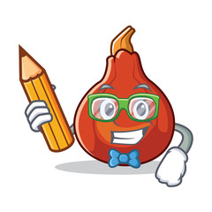 Poster - Student red kuri squash character cartoon