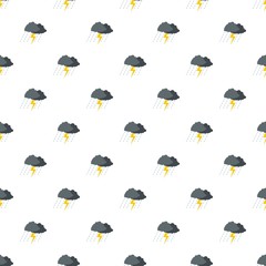 Poster - Cloud thunder pattern seamless in flat style for any design