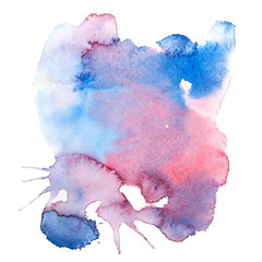 Wall Mural - colorful retro vintage abstract watercolour aquarelle paint.