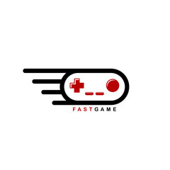 Sticker - video game joystick console theme logo template