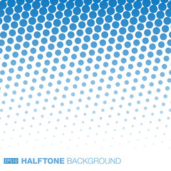 Wall Mural - abstract blue halftone background. vector illustration.