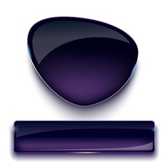 Wall Mural - vector illustration of realistic glass banners set.