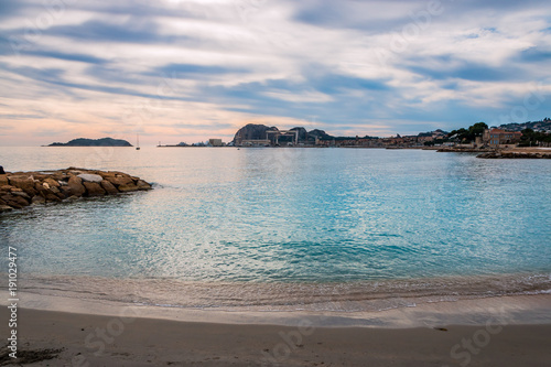 La Ciotat Et Sa Plage De Sable Buy This Stock Photo And