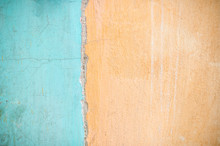 Two Colour Texture Background Turquoise And Orange
