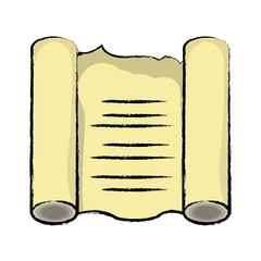 Sticker - Old paper scroll icon