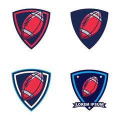 Wall Mural - Rugby Logo, American Logo Sport
