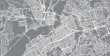 Urban Vector City Map Of Ottawa, Canada