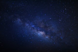 Fototapeta Kosmos - Milky way galaxy at Phu Hin Rong Kla National Park in Phitsanulok, Thailand