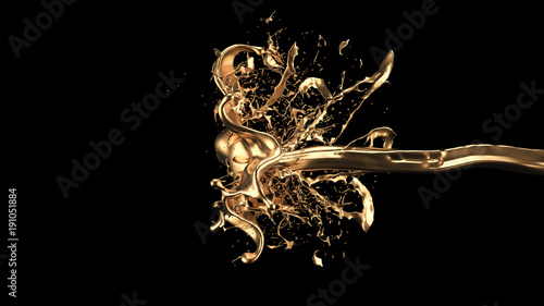 tajemniczy-mistyczny-luksusowy-plusk-zlota-3d-ilustracja-3d-rendering