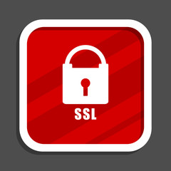 Poster - Csl icon. Flat design square internet banner.