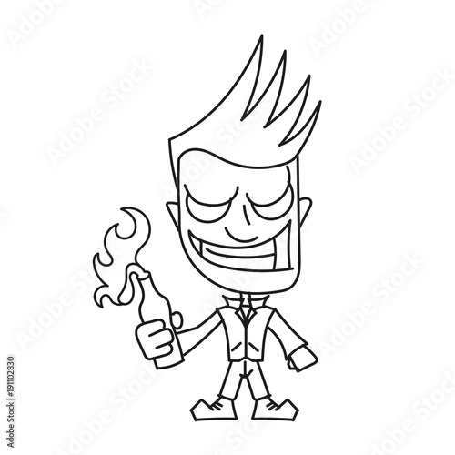 Photo  Vector of young man