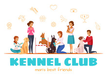 Kennel Club Vector Illustration   