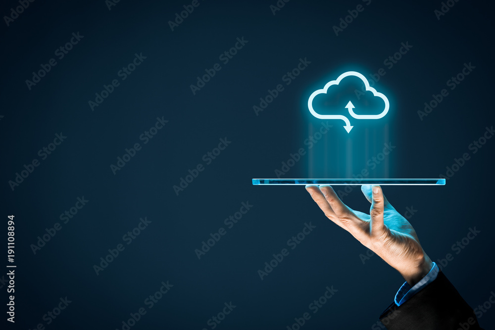 Cloud computing - obrazy, fototapety, plakaty 